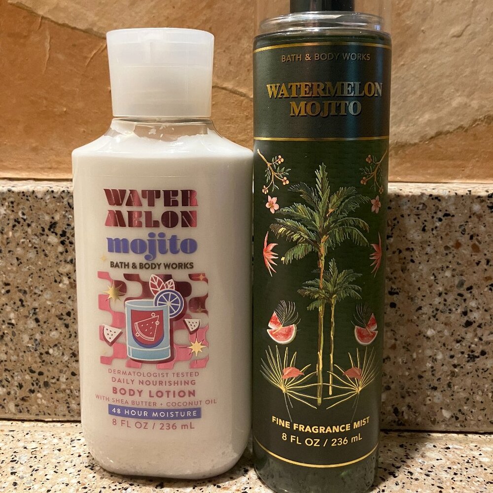 Bath& Body Works Watermelon Mojito Body Spray and Body Lotion! NEW